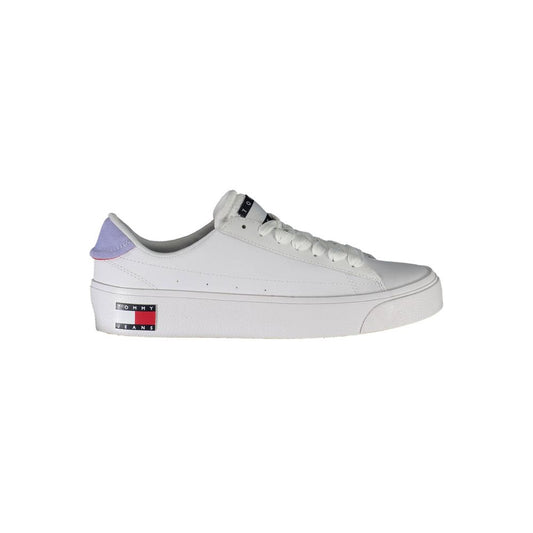 Tommy Hilfiger White Polyester Women's Sneaker