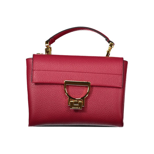 Coccinelle Red Leather Women Handbag - Arlettis Bag
