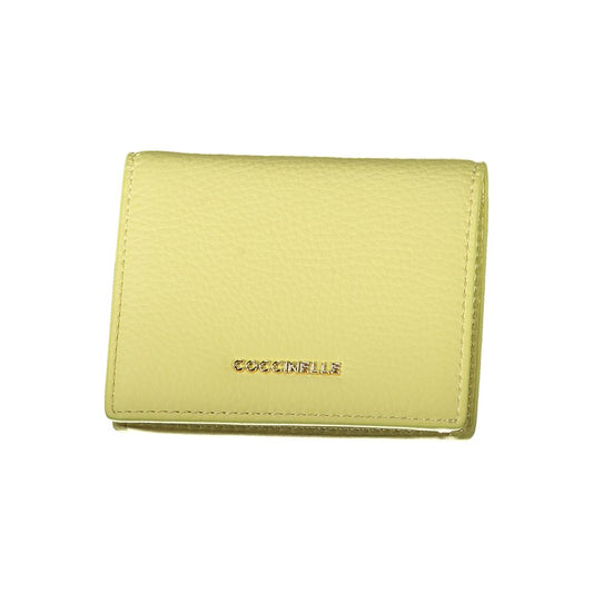 Coccinelle Yellow Leather Wallet – Elegant and Practical
