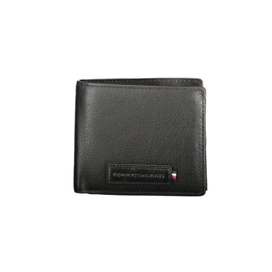 Tommy Hilfiger Black Leather Men's Wallet
