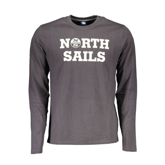 North Sails Men's Gray Cotton Long-Sleeved T-Shirt