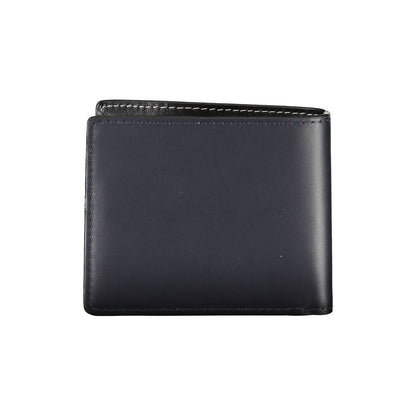 Tommy Hilfiger Elegant Blue Leather Bifold Wallet for Men