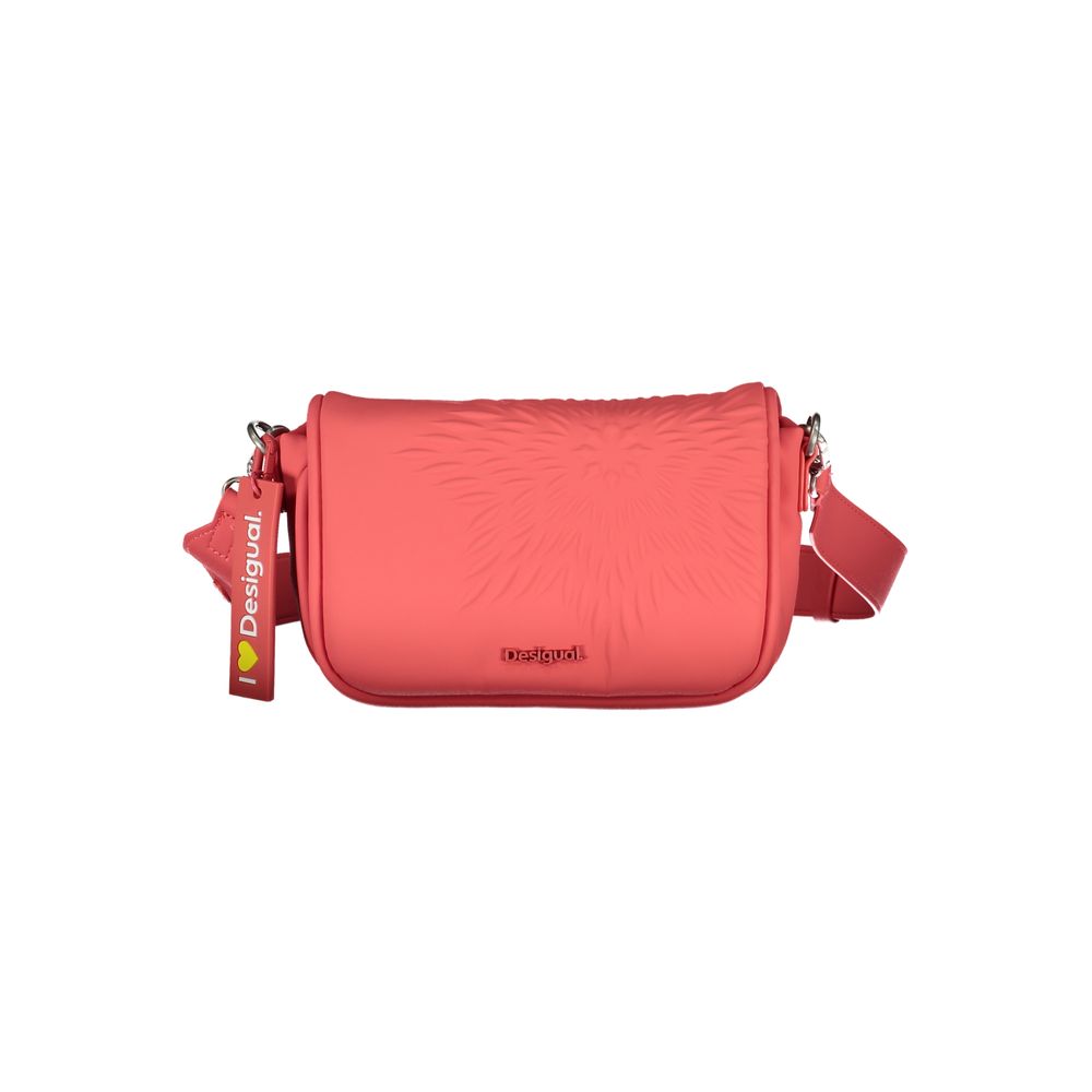 Desigual Red Polyethylene Handbag - A Bold Accessory for Every Occasion