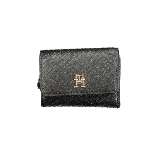 Tommy Hilfiger Black Faux Leather Women's Wallet