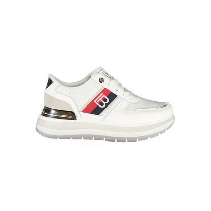 Laura Biagiotti White Women Sneakers with Iconic Logo for Casual Style