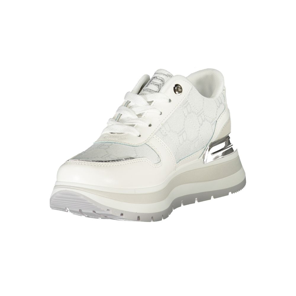 Laura Biagiotti White Women Sneakers with Iconic Logo for Casual Style