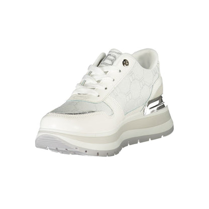 Laura Biagiotti White Women Sneakers with Iconic Logo for Casual Style