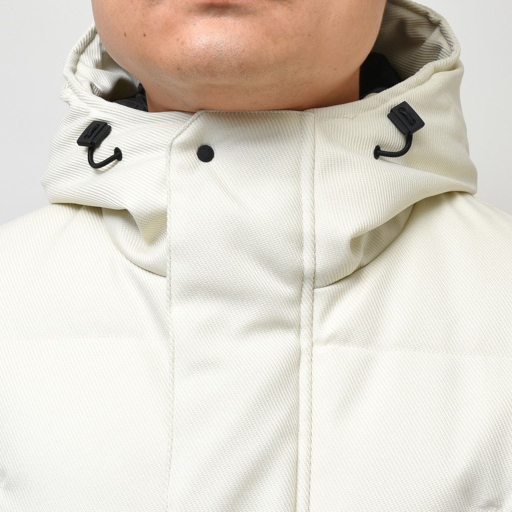 Herno White Polyester Medium Down Jacket with Hood