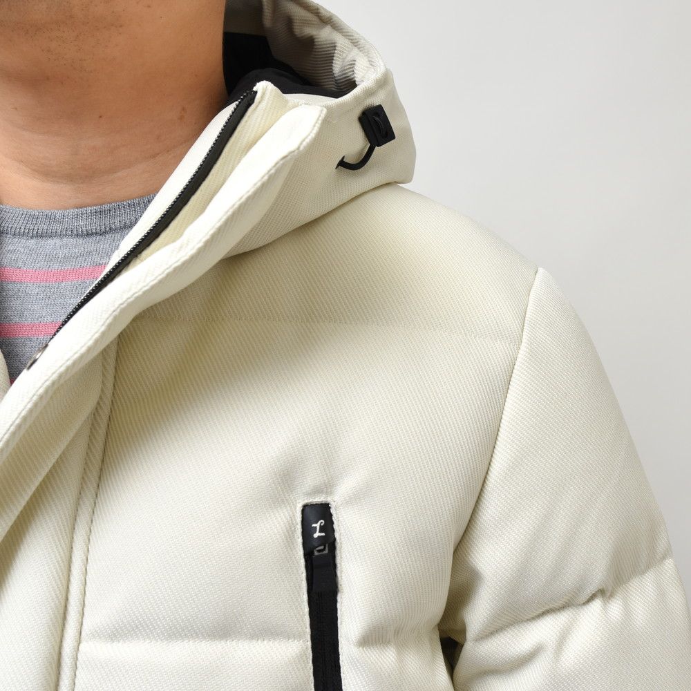 Herno White Polyester Medium Down Jacket with Hood