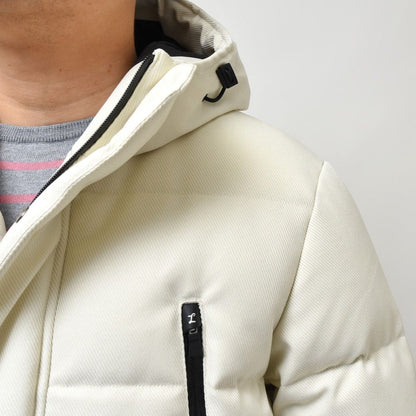 Herno White Polyester Medium Down Jacket with Hood
