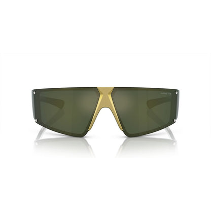 Arnette Unisex Gold Resin Sunglasses – Stylish 69mm Frame
