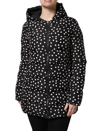 Dolce & Gabbana Black Puffer Hooded Zip Reversible Jacket – Preowned