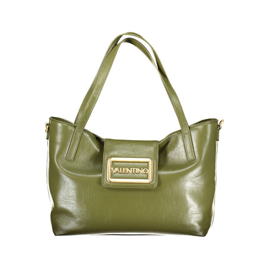 Mario Valentino Green Polyethylene Handbag with Removable Handle