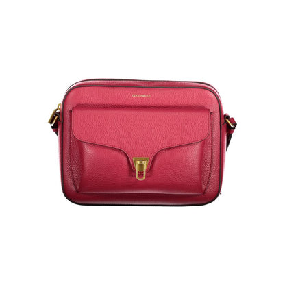 Coccinelle Red Leather Handbag - Beat Soft Bag