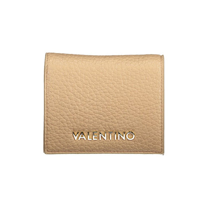 Mario Valentino Beige Leather Effect Wallet with Coin Purse