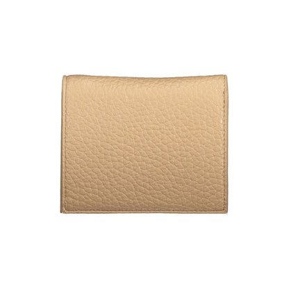 Mario Valentino Beige Leather Effect Wallet with Coin Purse