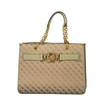 Guess Jeans Green Handbag – Faux Leather, Chic Design