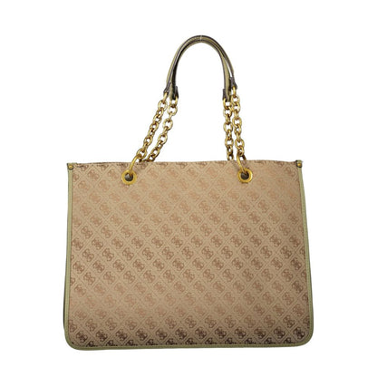 Guess Jeans Green Handbag – Faux Leather, Chic Design