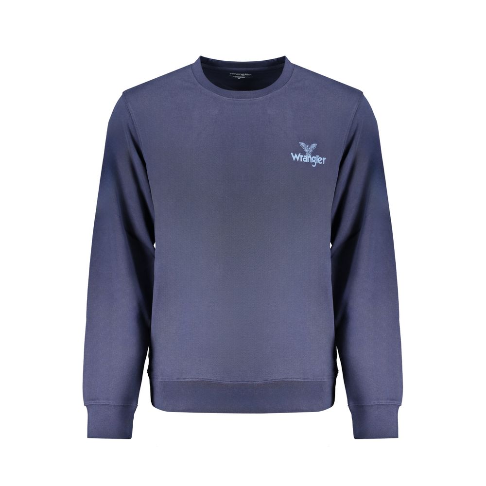 Wrangler Blue Cotton Sweater - Classic Comfort Redefined