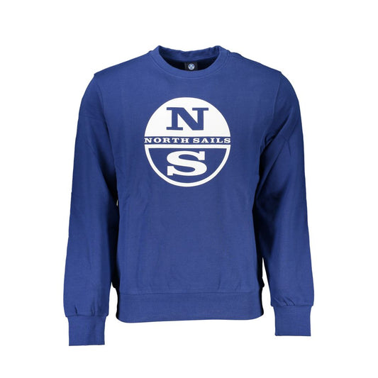 North Sails Men's Blue Cotton Sweater