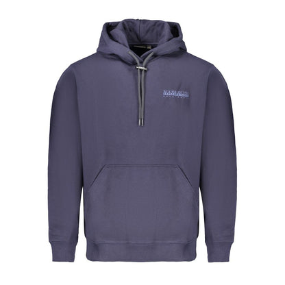 Napapijri Blue Cotton Sweater - Long Sleeve Hoodie