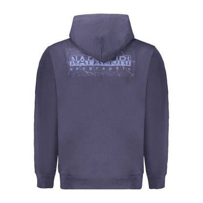 Napapijri Blue Cotton Sweater - Long Sleeve Hoodie