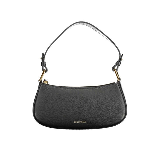 Coccinelle Black Leather Handbag: Everyday Elegance Redefined