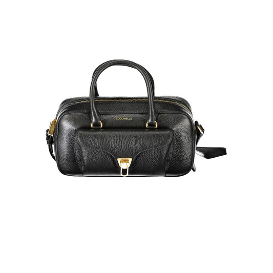 Coccinelle Black Leather Handbag - Timeless Elegance Redefined