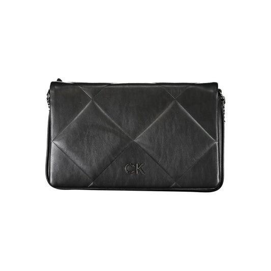 Calvin Klein Adjustable Black Handbag with Contrast Details