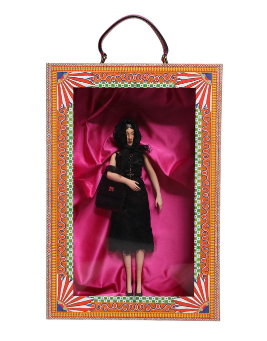 Dolce & Gabbana Black Dress Ceramic Porcelain Fashion Leather Sicily Doll - ROSA nr 138/200