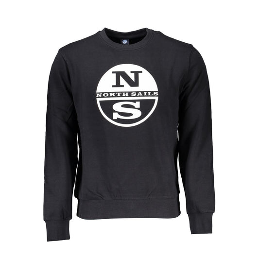North Sails Men's Black Cotton Sweatshirt