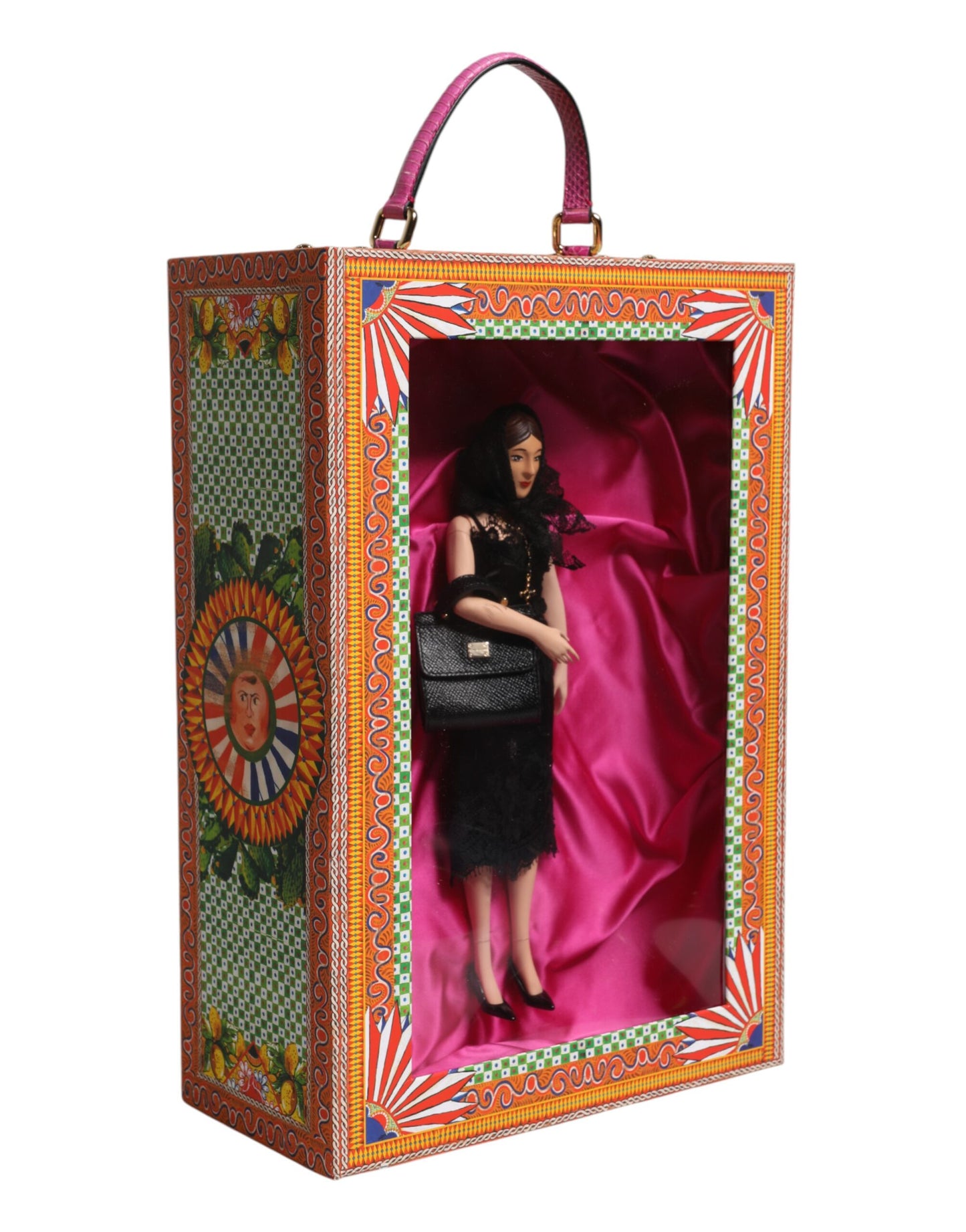 Dolce & Gabbana Black Dress Ceramic Porcelain Fashion Leather Sicily Dolls – Rosa Nr 128/200