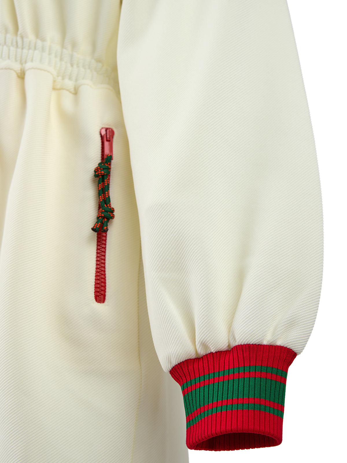 Gucci Cream Hooded Logo Sweat Playsuit