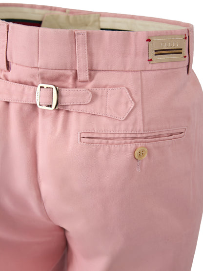 Gucci Light Pink Cotton Pants for Men