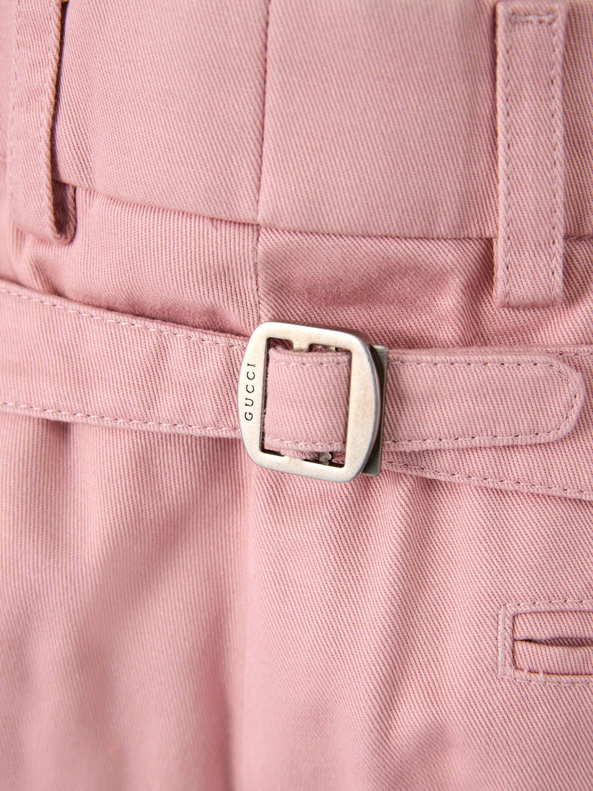 Gucci Light Pink Cotton Pants for Men