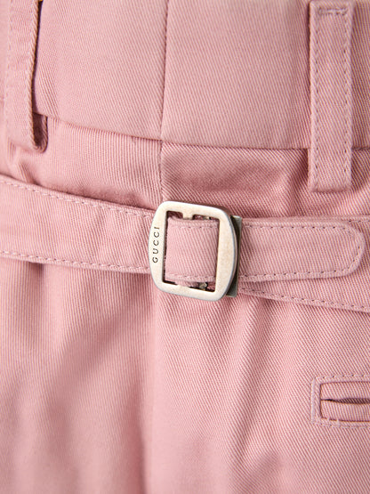 Gucci Light Pink Cotton Pants for Men