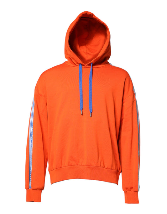 Dolce & Gabbana Orange Cotton Hooded Sweatshirt for Men