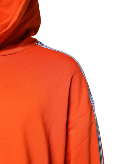 Dolce & Gabbana Orange Cotton Hooded Sweatshirt for Men