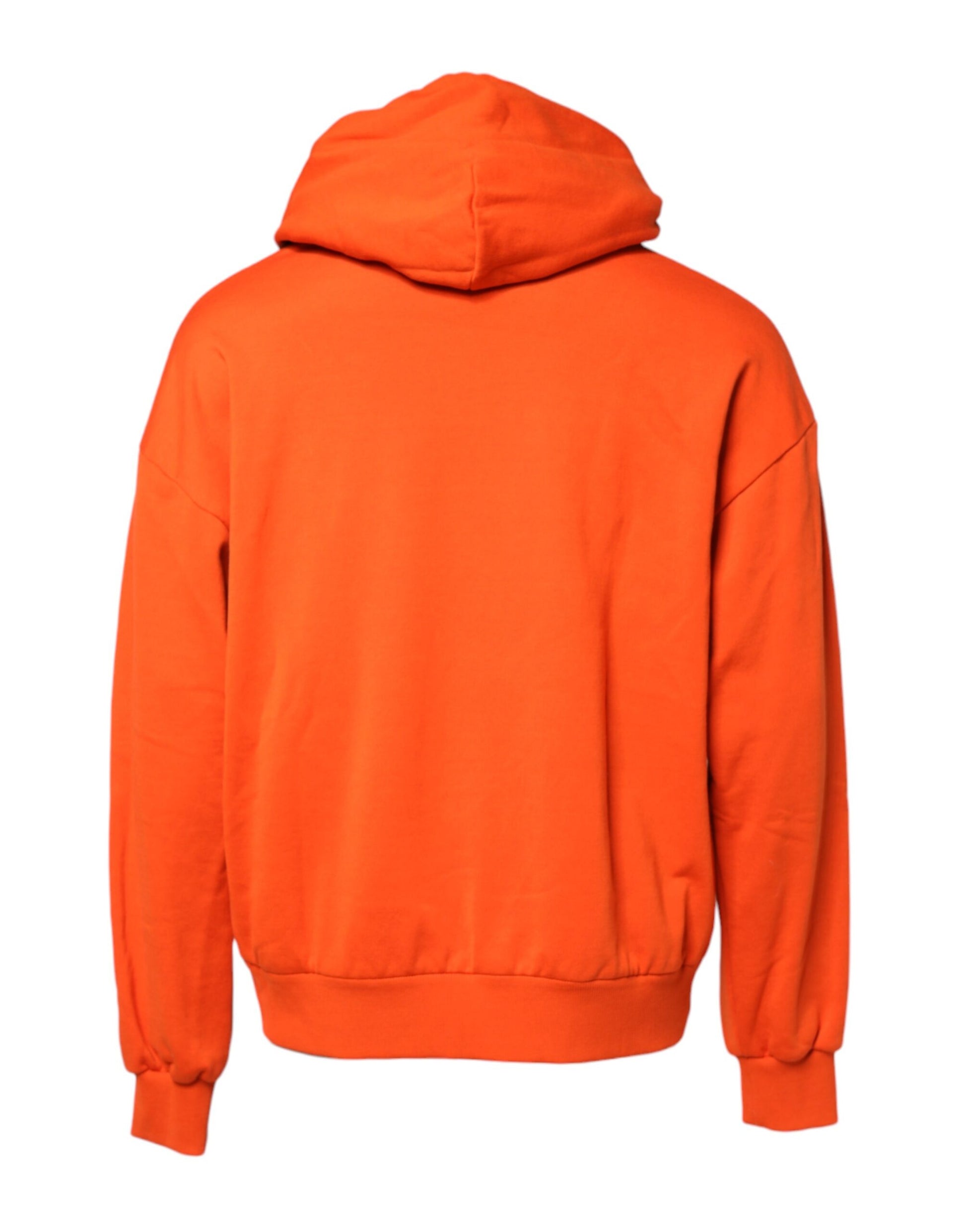 Dolce & Gabbana Orange Cotton Hooded Sweatshirt for Men
