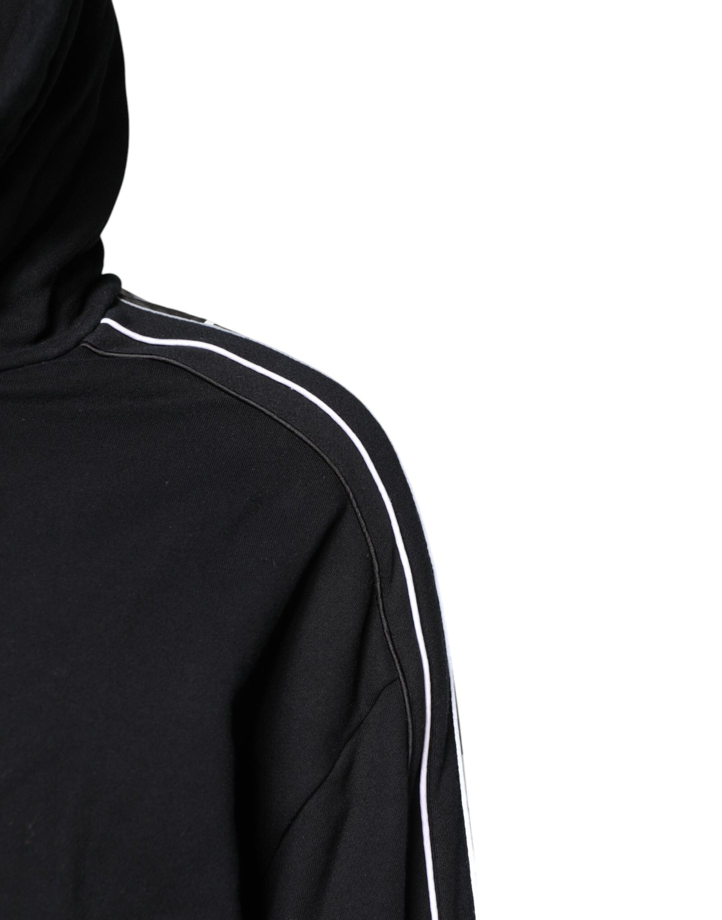 Dolce & Gabbana Men's Black Cotton Logo Hoodie