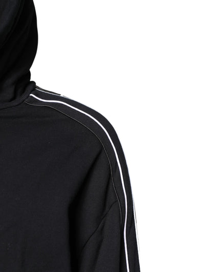 Dolce & Gabbana Men's Black Cotton Logo Hoodie