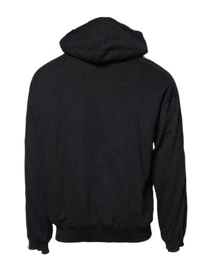 Dolce & Gabbana Men's Black Cotton Logo Hoodie