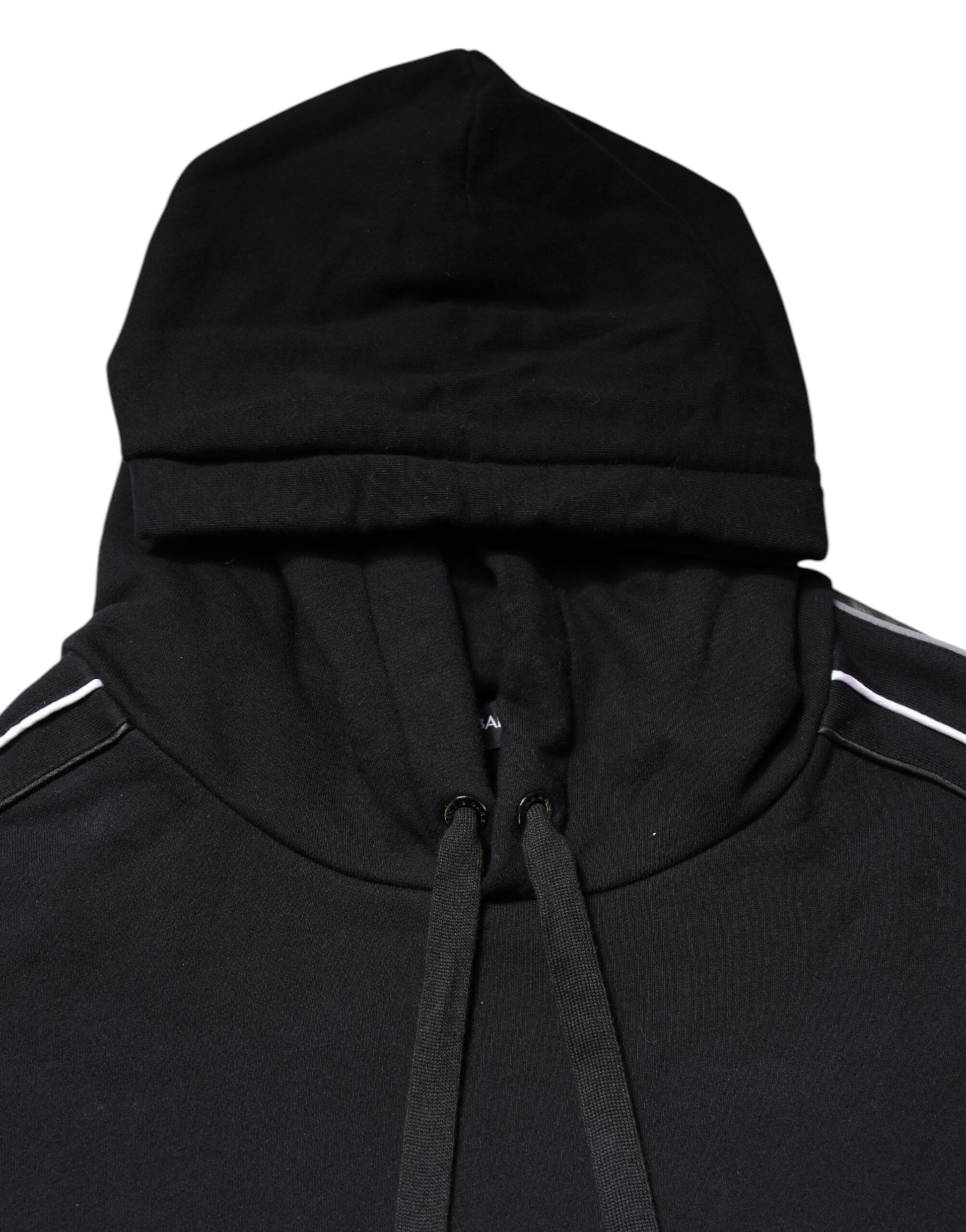 Dolce & Gabbana Men's Black Cotton Logo Hoodie