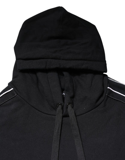 Dolce & Gabbana Men's Black Cotton Logo Hoodie