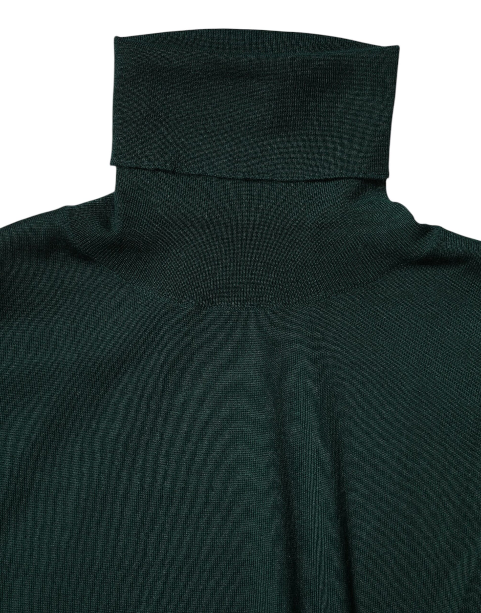 Dolce & Gabbana Green Cashmere Knitted Pullover Sweater for Men
