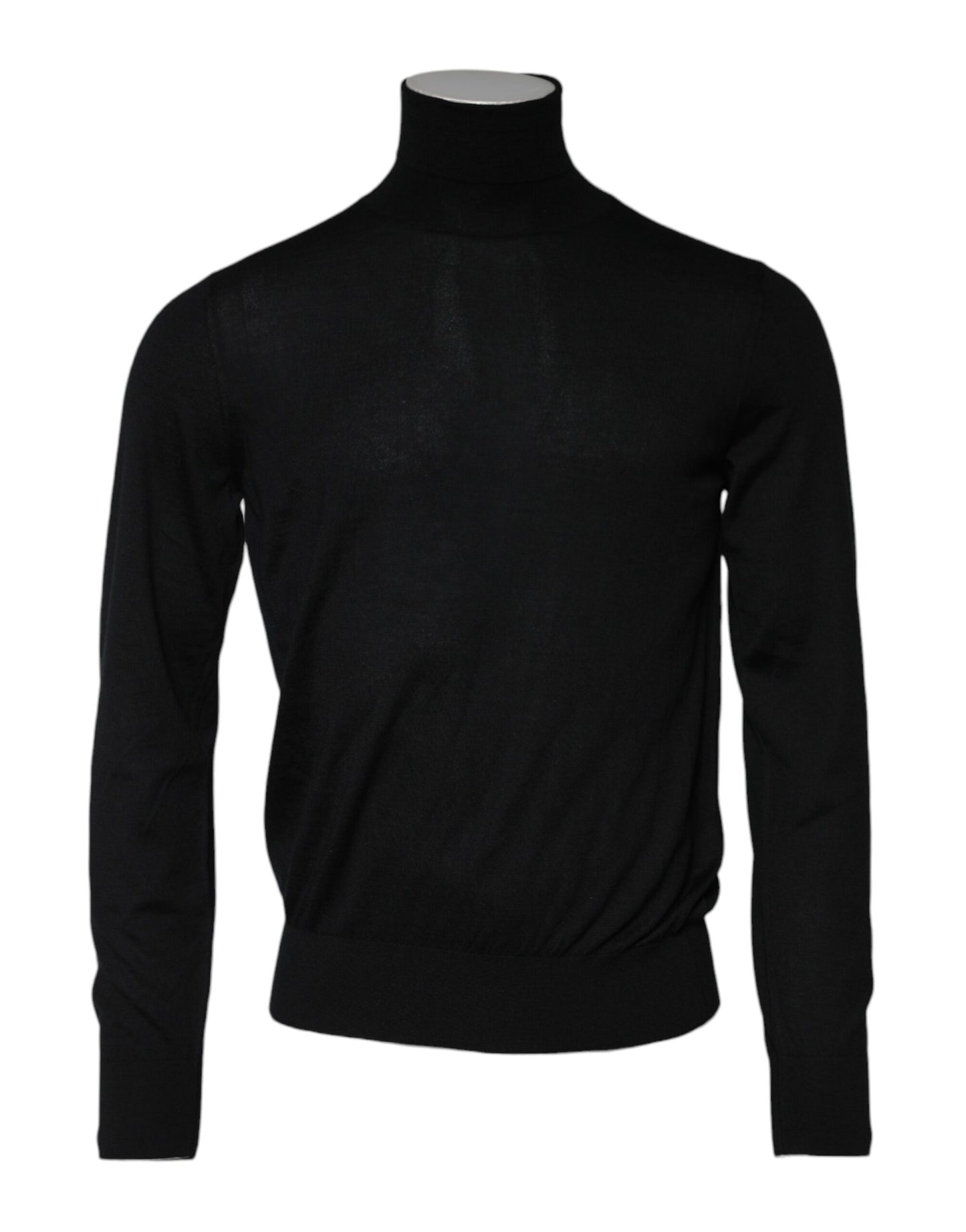 Dolce & Gabbana Black Cashmere Knitted Pullover Sweater