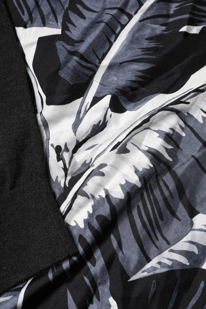 Dolce & Gabbana Black Printed Knitted Pullover Sweater