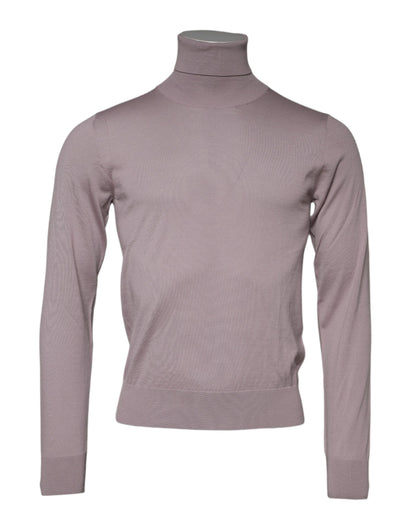 Dolce & Gabbana Brown Cashmere Knitted Pullover Sweater