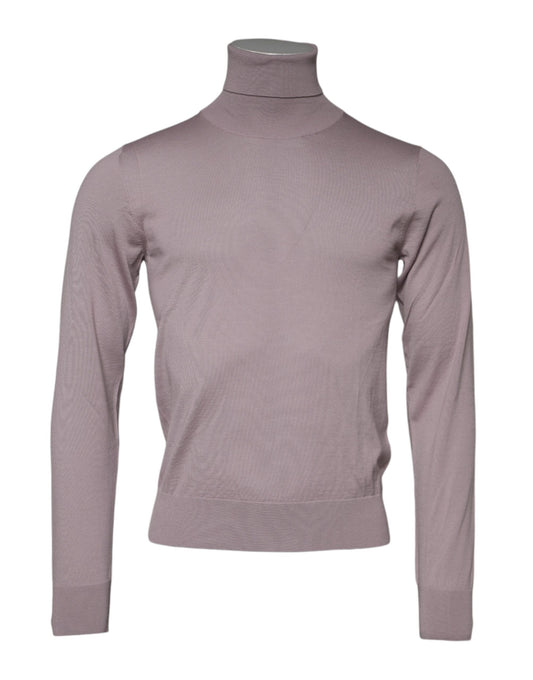 Dolce & Gabbana Brown Cashmere Knitted Pullover Sweater