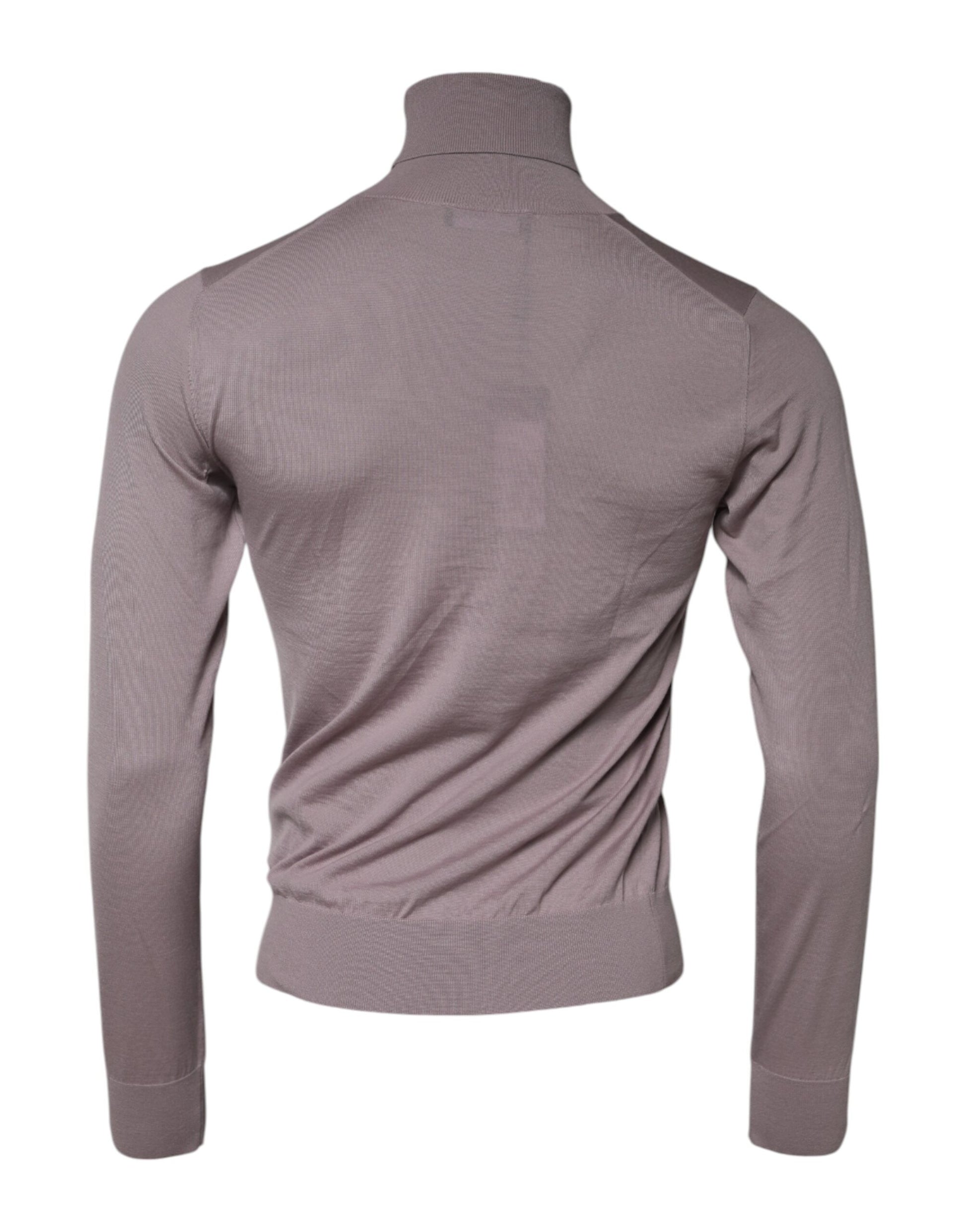 Dolce & Gabbana Brown Cashmere Knitted Pullover Sweater
